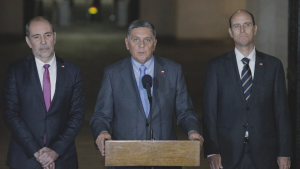 La primera vocería del biministro Alvarado: 