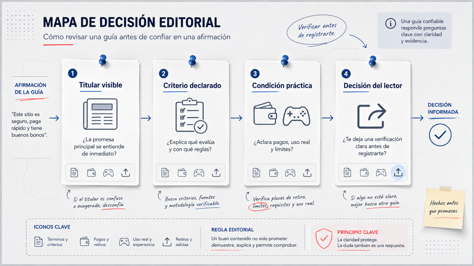 Aprende a leer una guía de casino online con criterio para distinguir ranking, bono y experiencia antes de registrarte en Chile en 2026.