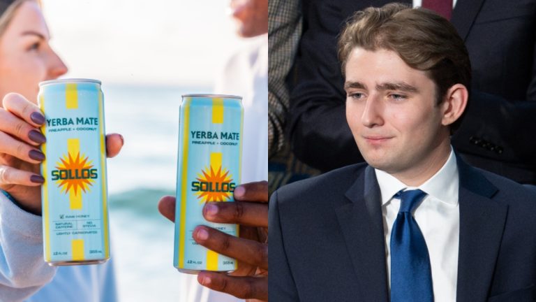 Barron Trump debuta con su emprendimiento: lanza bebida energética de yerba mate y desata polémica por su precio