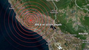 Senapred descartó riesgo de tsunami luego del terremoto de magnitud 7,2 en el centro de Perú