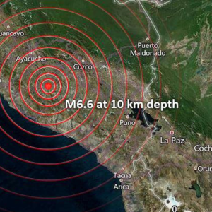 Senapred descartó riesgo de tsunami luego del terremoto de magnitud 7,2 en el centro de Perú