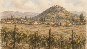 El olvidado vínculo del centro histórico de Santiago con el vino