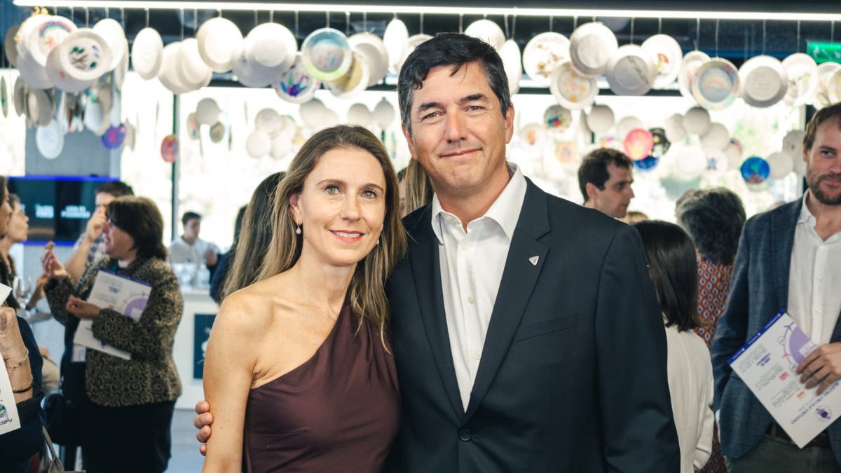Anne Traub y su marido Matías Claro