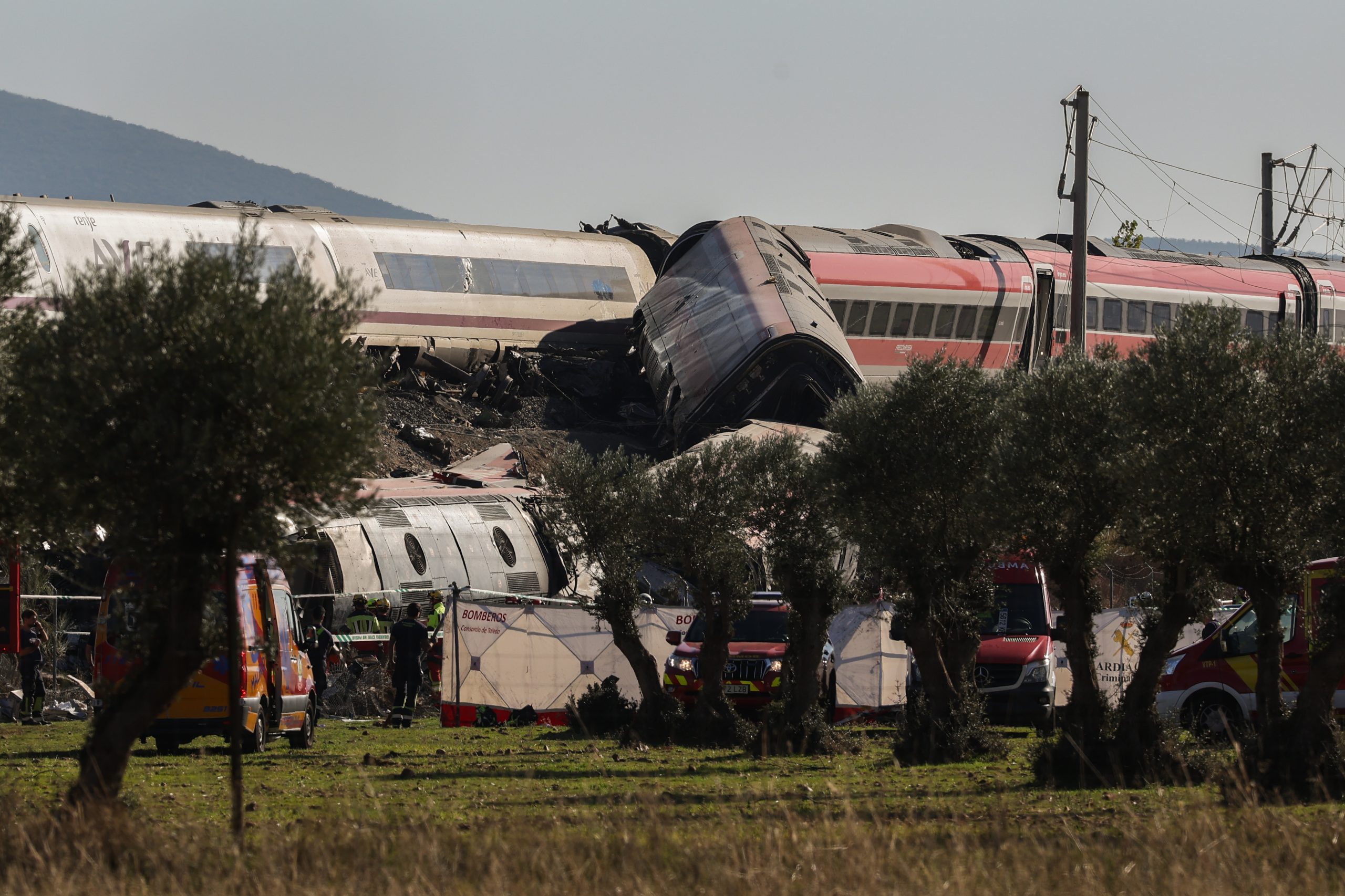 Colisi&oacute;n de trenes en Espa&ntilde;a